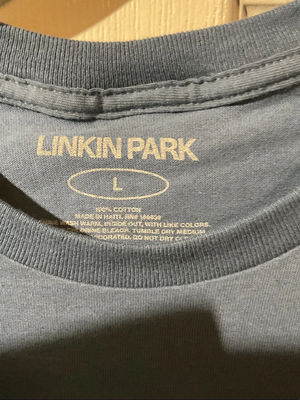 Linkin Park Short Sleeve Graphic Tee in Slate Blue
